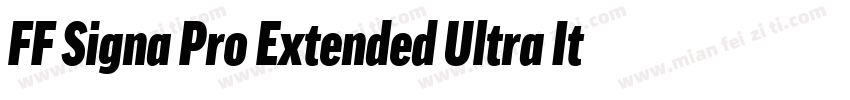 FF Signa Pro Extended Ultra Italic字体转换
